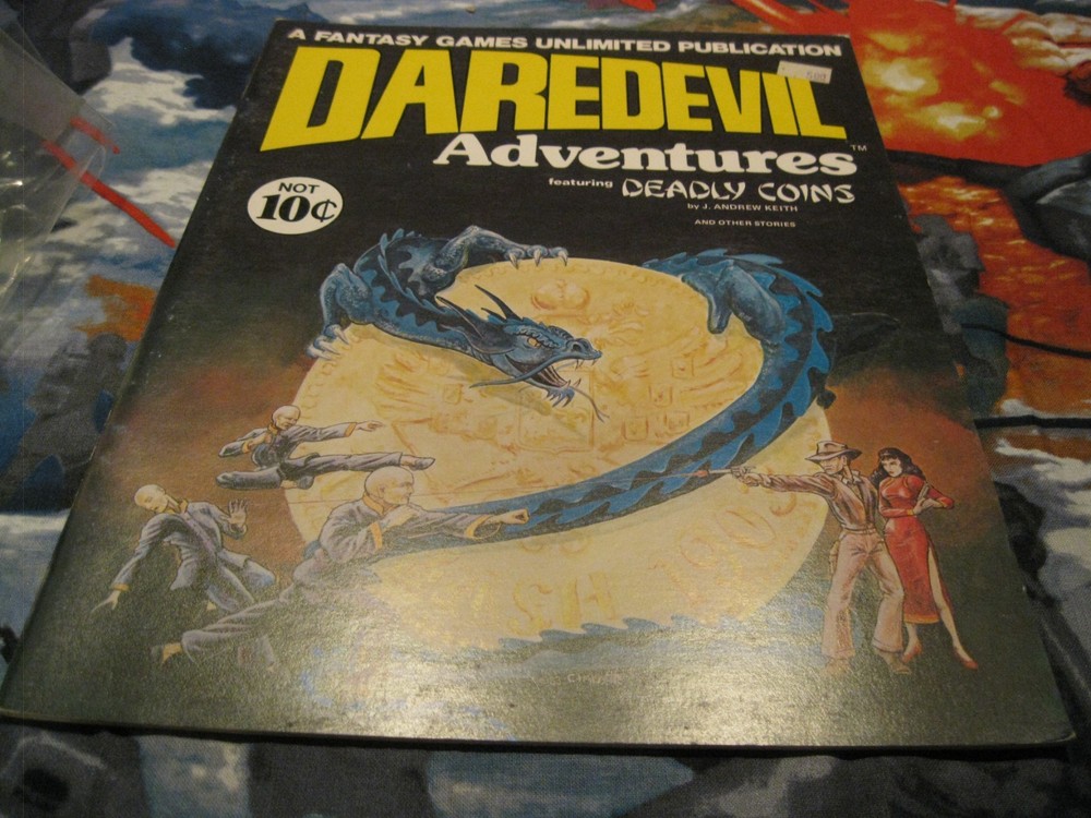 Daredevils RPG by FGU. Boxed Set plus Adventures