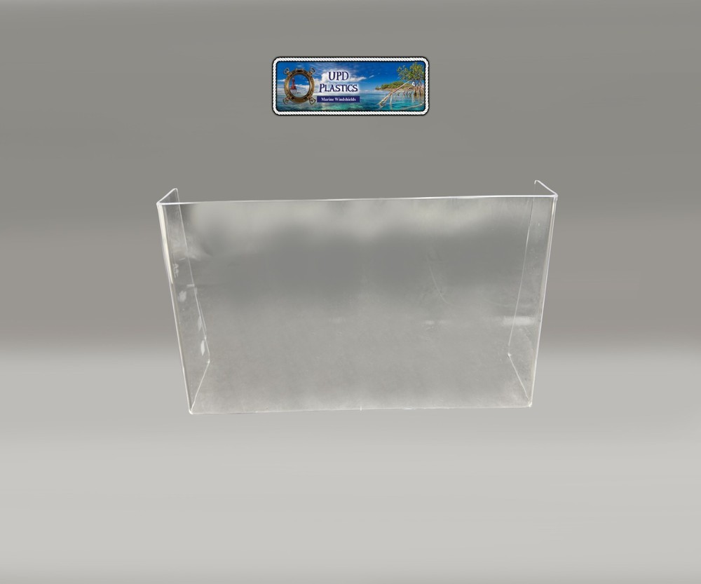 New Generic Center Console Boat Windshield Clear 21 1/2 inside Size, 1/4" Thick