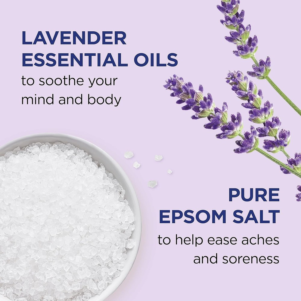 3 Lbs Dr Teal's Epsom Salt Soaking Solution, Soothe & Sleep, Lavender