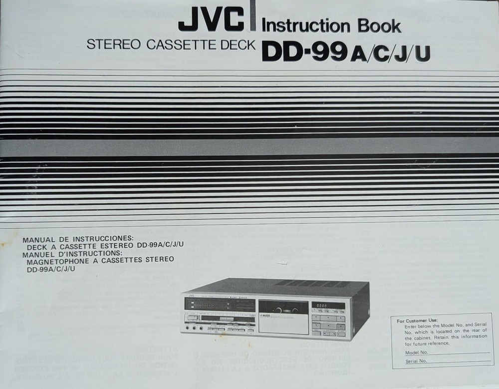 JVC DD-99 Stereo Cassette Deck