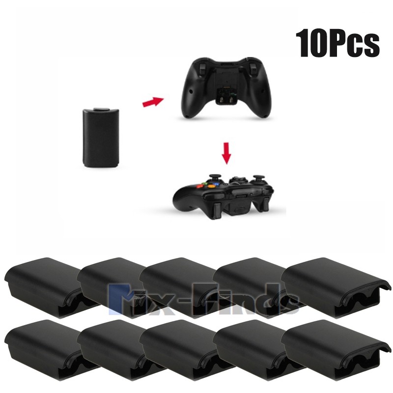 10pcs AA Battery Back Cover Case Shell Pack For Xbox 360 Wireless Controller US