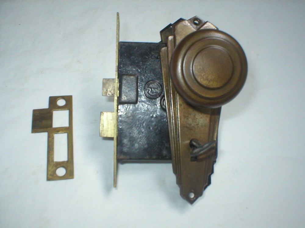 Antique Art Deco Door Hardware Set