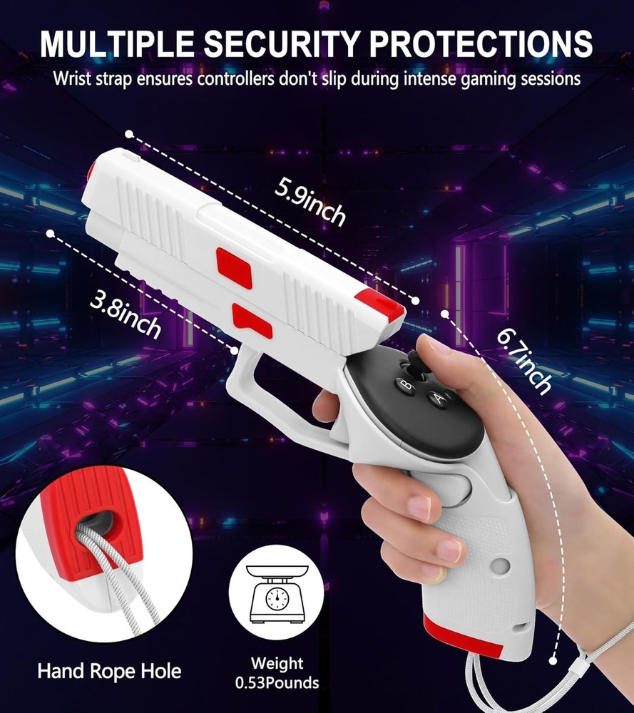 Weighted VR Controller Grip for Oculus Quest 3 - Ultimate Gaming Comfort