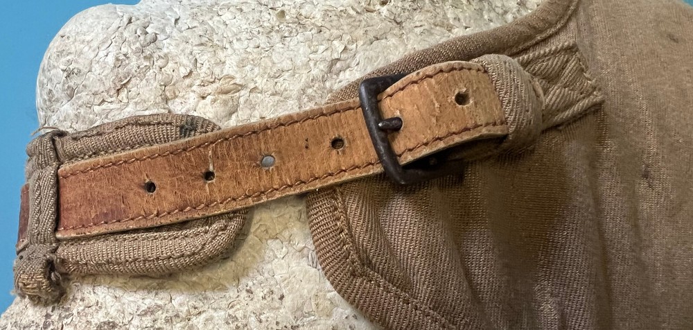 VINTAGE SUMMER FLYING HELMET W/CHIN STRAP