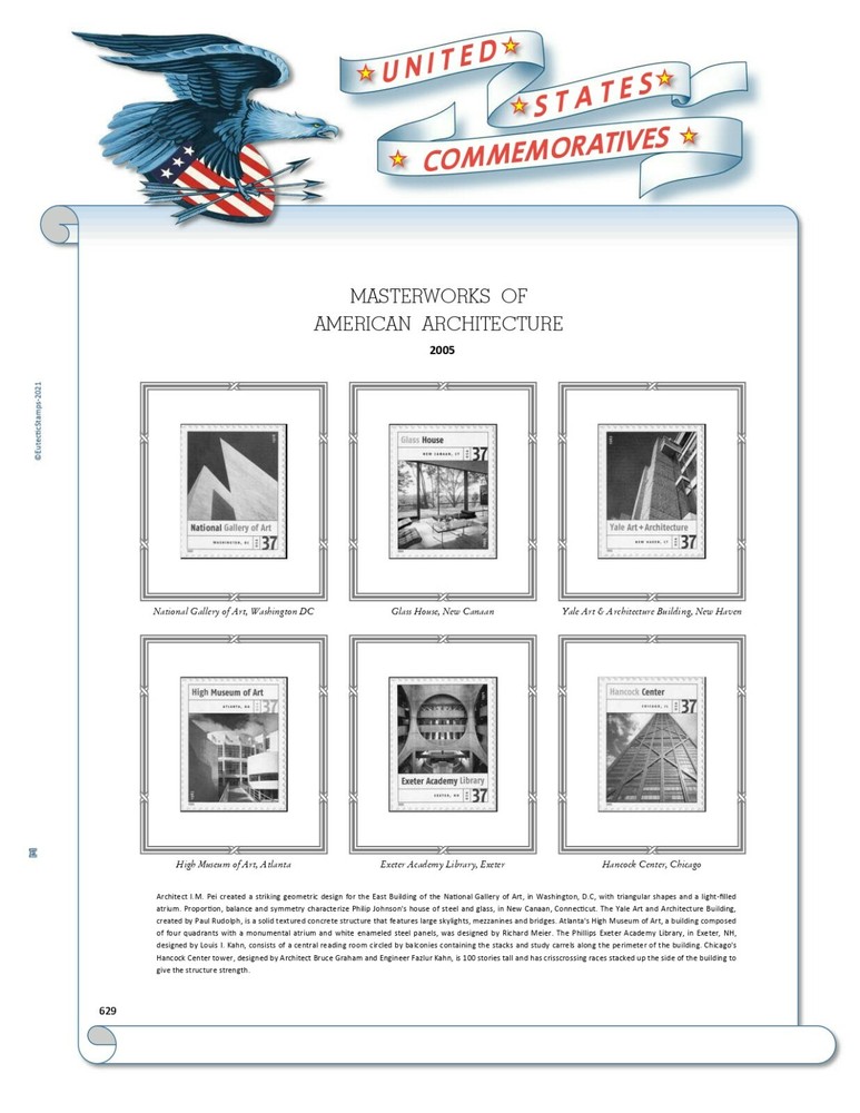 2005 U.S. Commemorative Singles COMPLETE Supplement (White Ace Alternative)