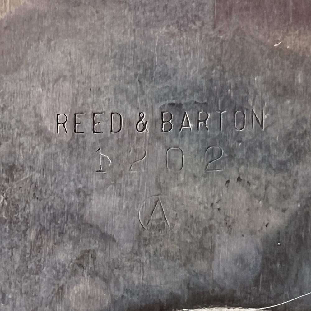 Vintage Reed & Barton #1202 Silver Plated 10.5" Round Tray 1945