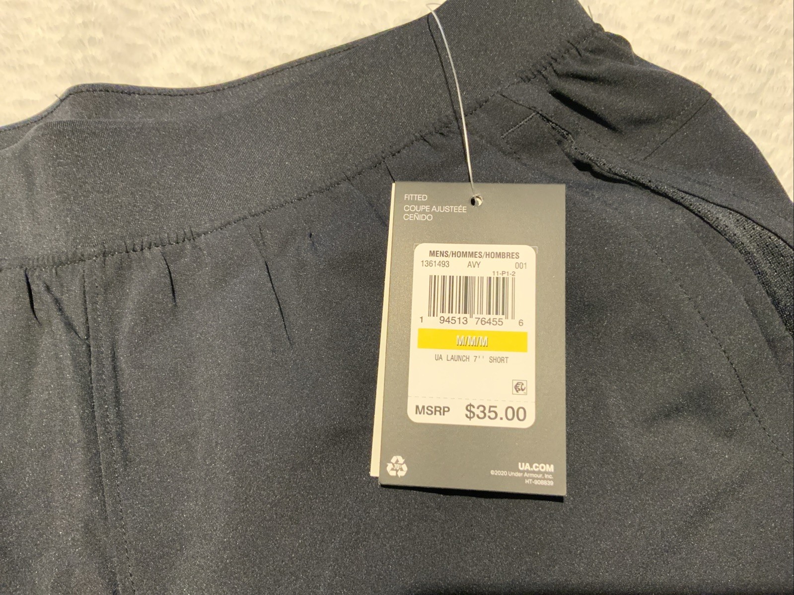 Underarmour Run Launch Short 7” Black Medium