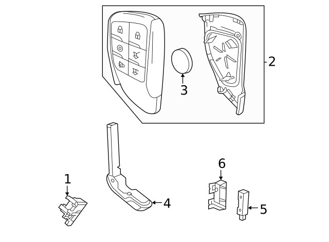 Genuine GM Keyless Entry Antenna 13545326