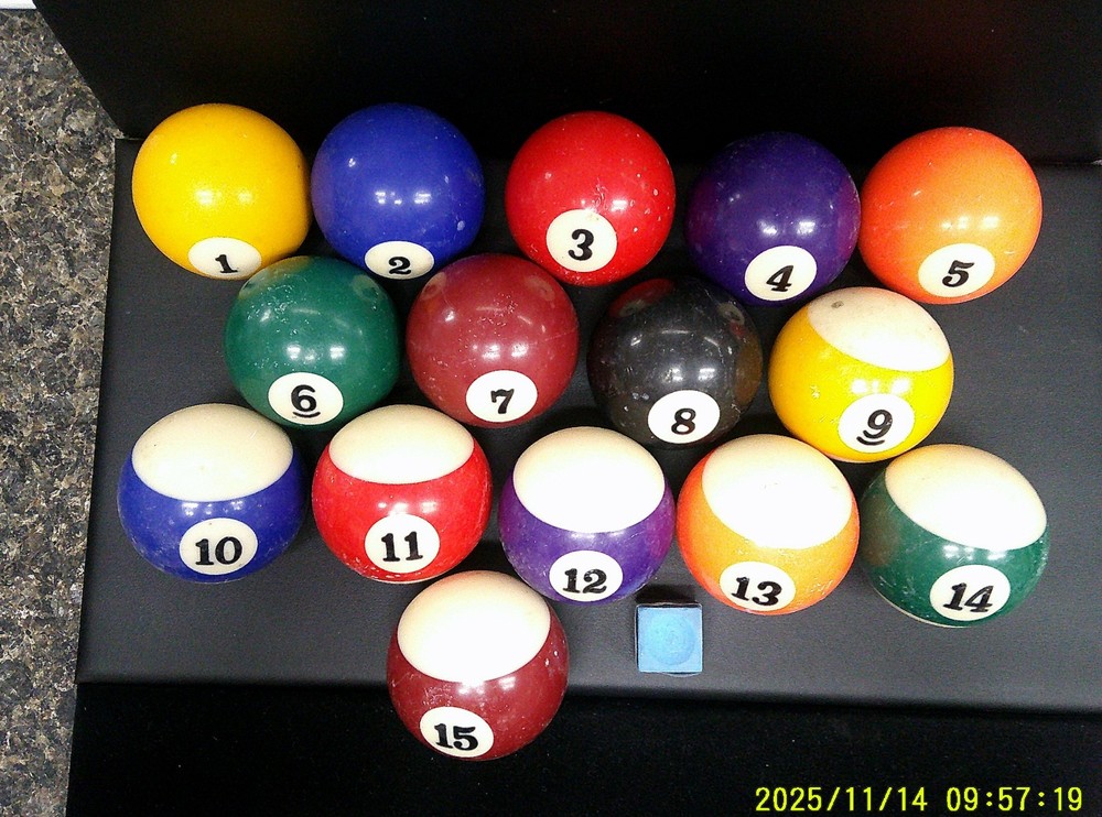 Pool Ball set without Cue Ball (V33384)