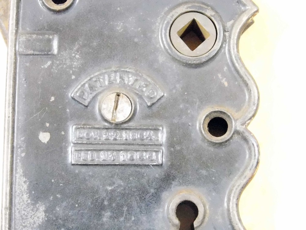 antique cast iron rim lock