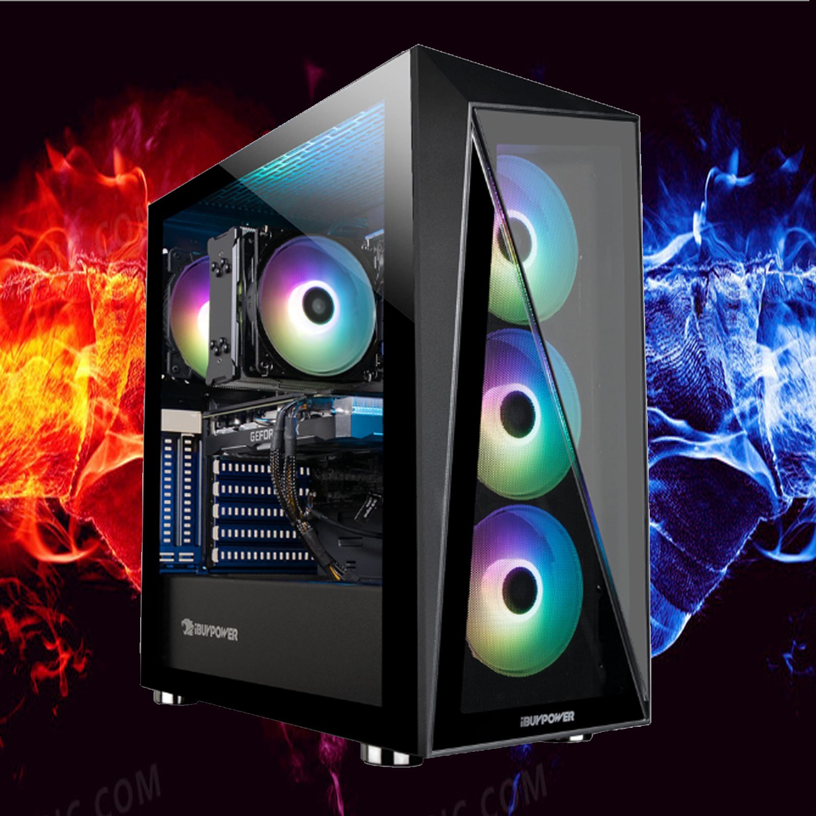 iBuyPower ARGB Gaming Desktop i7 Computer PC 32GB RAM 1TB SSD RTX4060 Win11