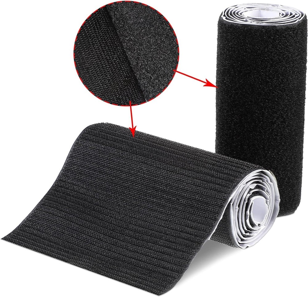 6 Inch x 1 Yard Hook and Loop Tape Double Sided Hook and Loop Tape with Adhesive