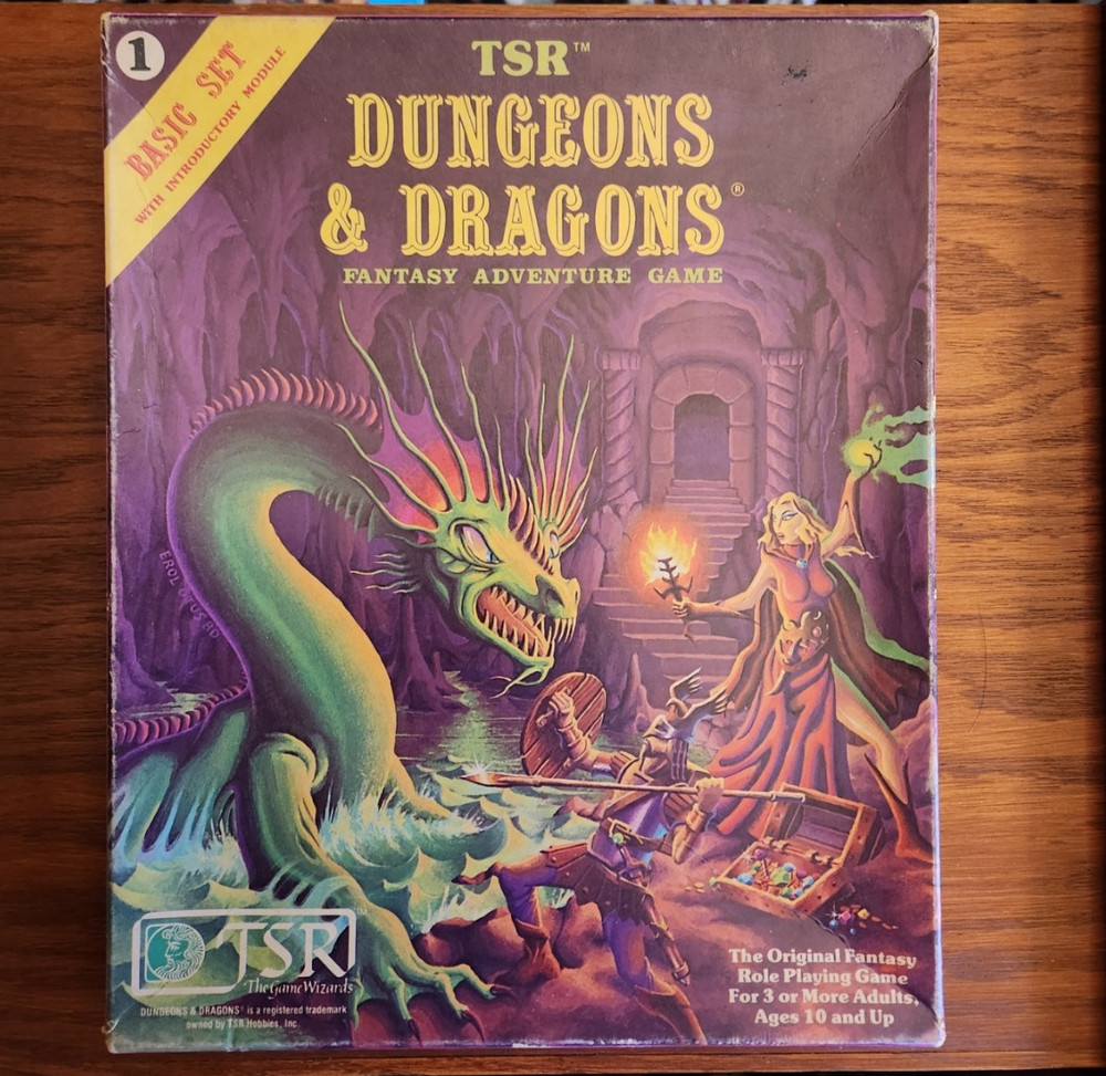 Basic Set Purple Box SEALED DICE moldvay 1011 D&D 11th printing BECMI dungeons