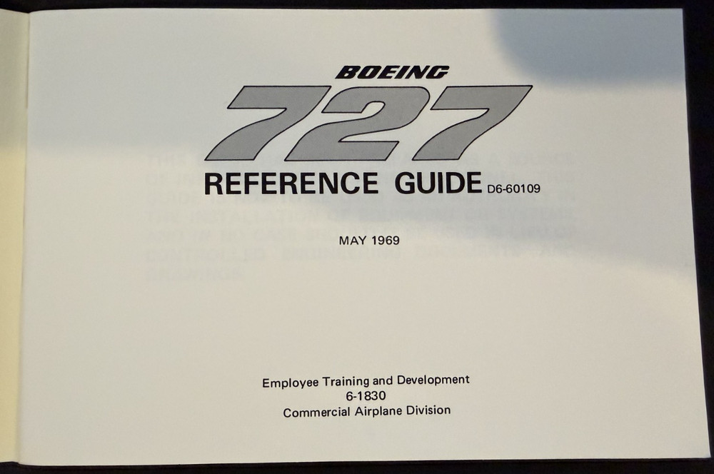 Boeing 727 Reference Guide D6-60109 May 1969