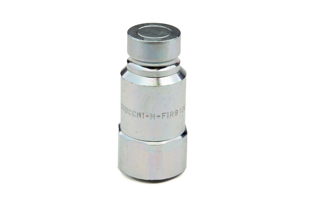 Stucchi Flat Face Interchange Coupling, 3571 PSI, 3/4 NPTF Thread, 3/4 in