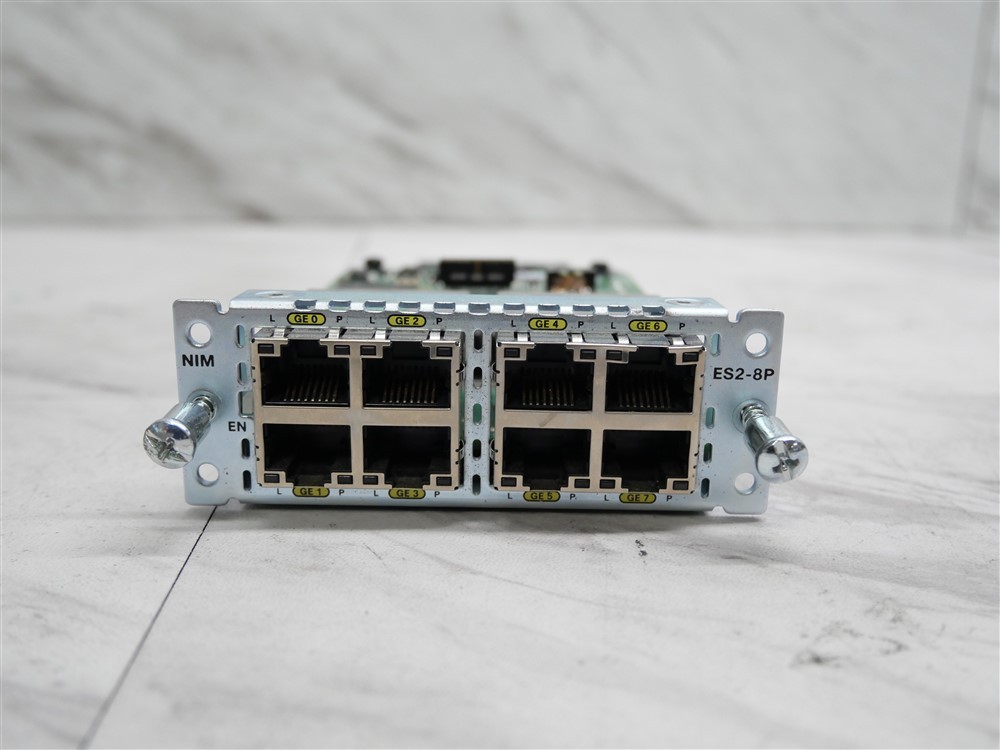 Cisco NIM-ES2-8P 8-Port POE Gigabit Ethernet LAN Switch Network Interface Module
