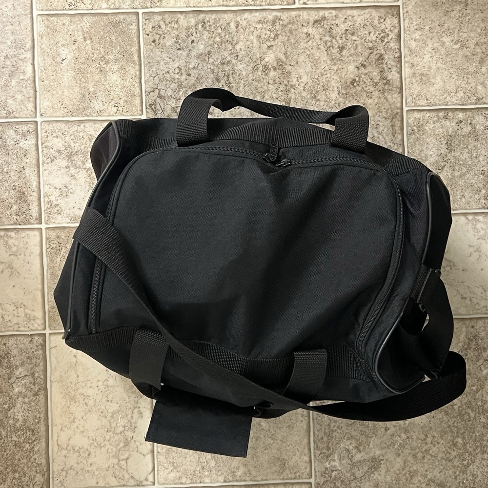 Nike & adidas Black Polyester Gym Bags Drawstring Sack Duffle Zip Bundle