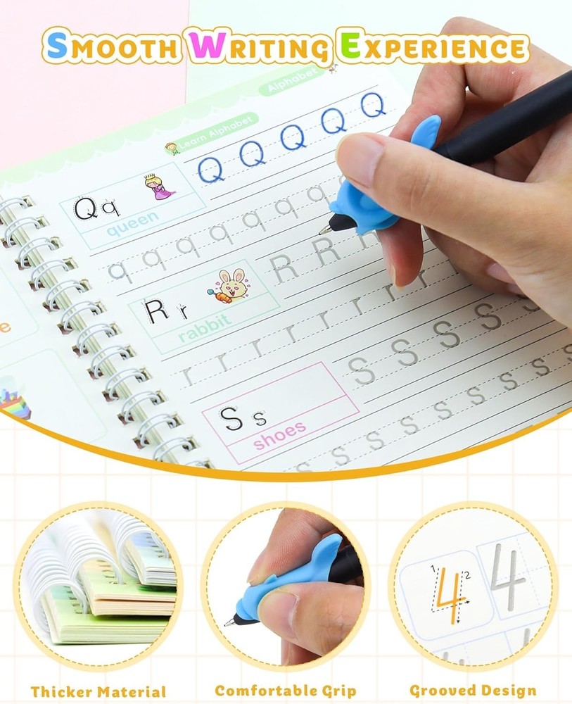 Magic Reusable Practice Copybooks Kids 3-8 Handwriting and Drawing Set