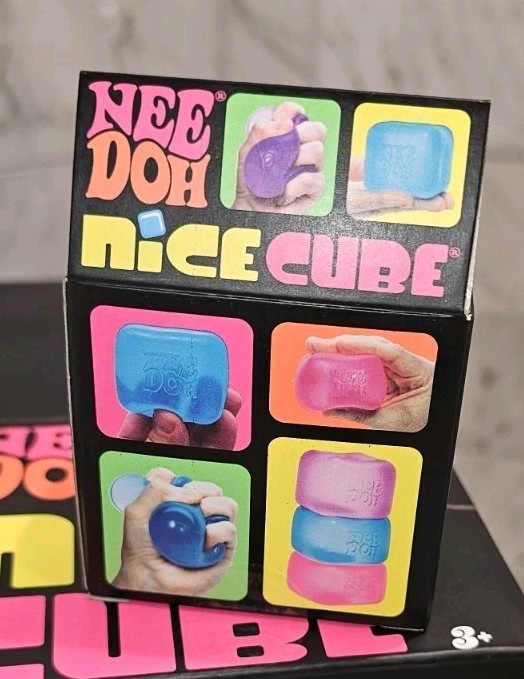 NeeDoh Nice Cube Super Solid Squish PINK 🩷 NEW Ships Same Day