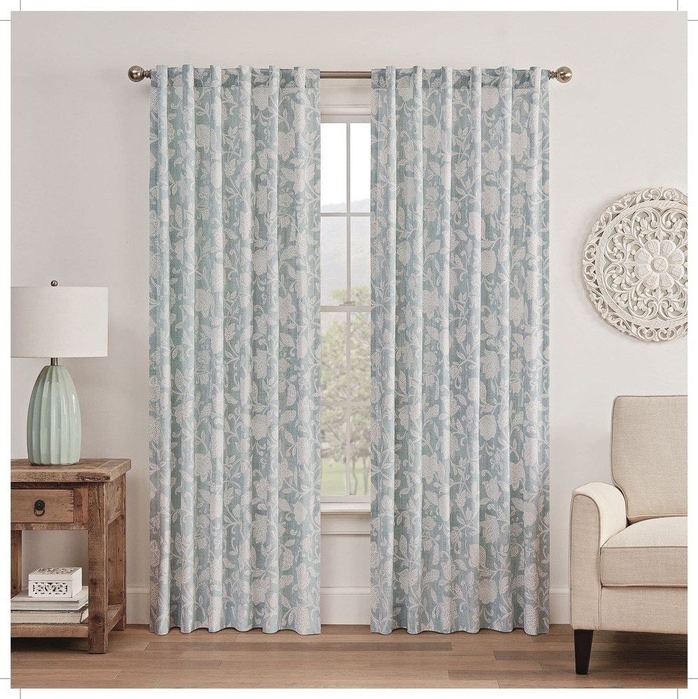 Premium Curtain Rod Brackets - 2 Pack Adjustable Wall Mounts, Black