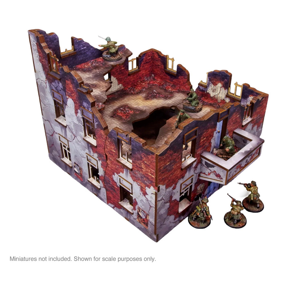 Micro Art Studio WW2 Ostfront Stalingrad: Apartment Block Front (With 3rd