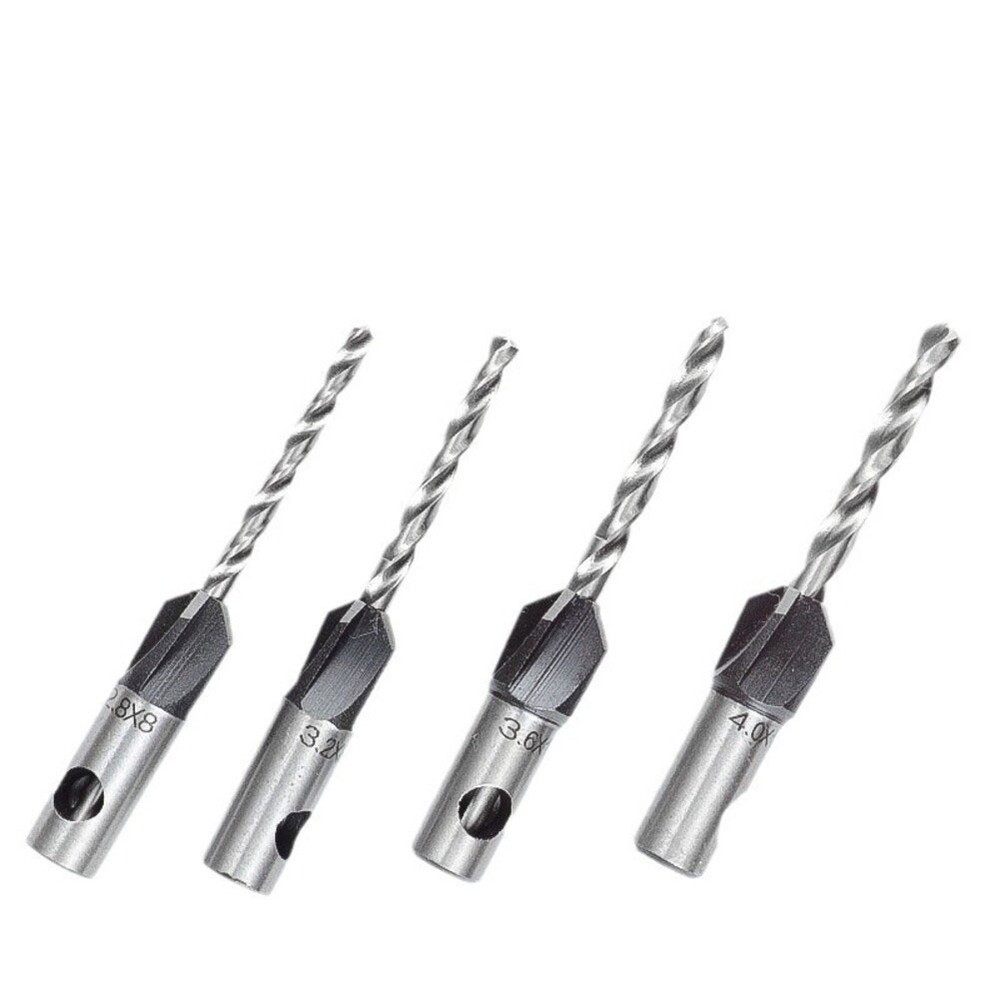 Hex Shank Carbide Countersink Drill Bit Set for Precision Depth Control