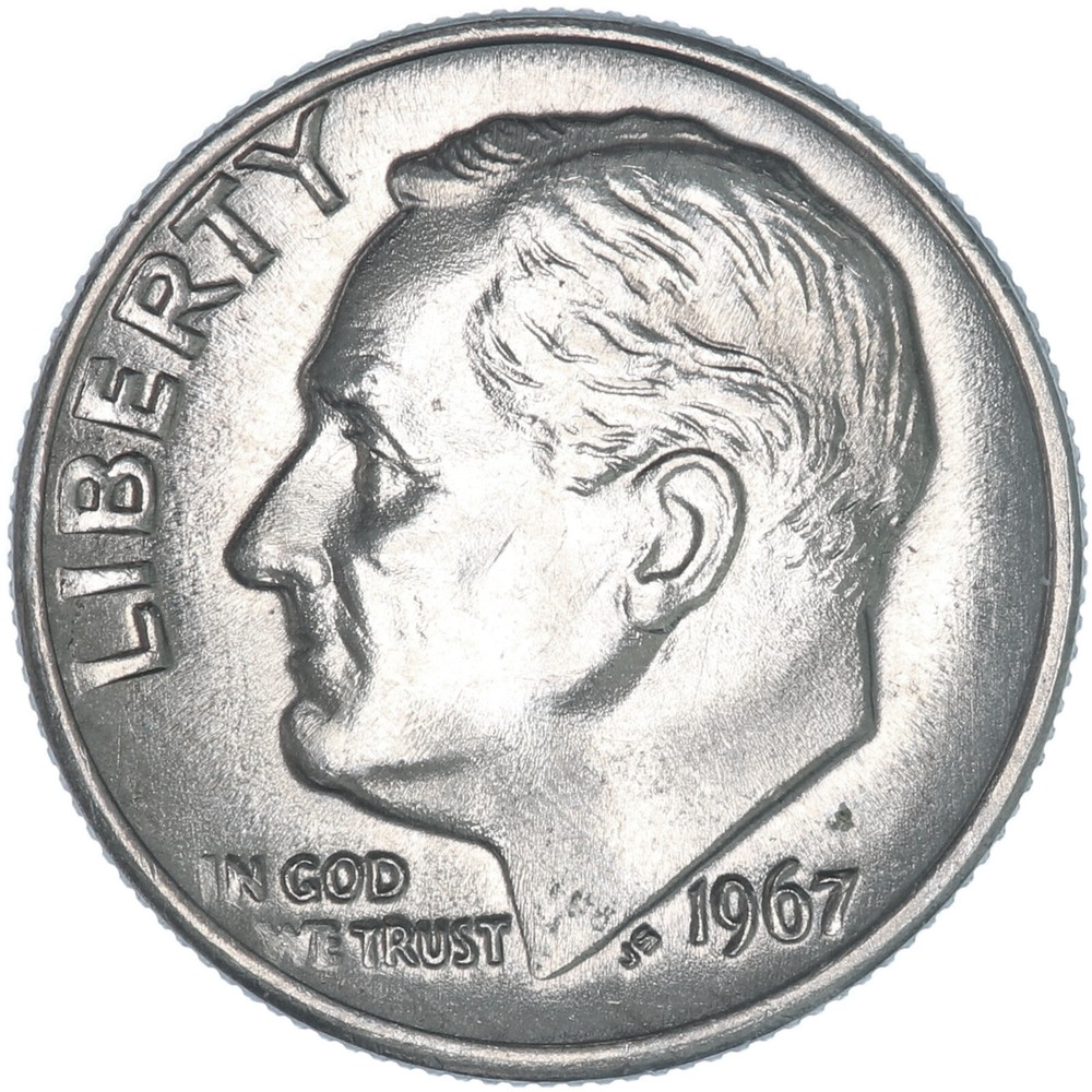 1967 (P) Roosevelt Dime BU US Coin