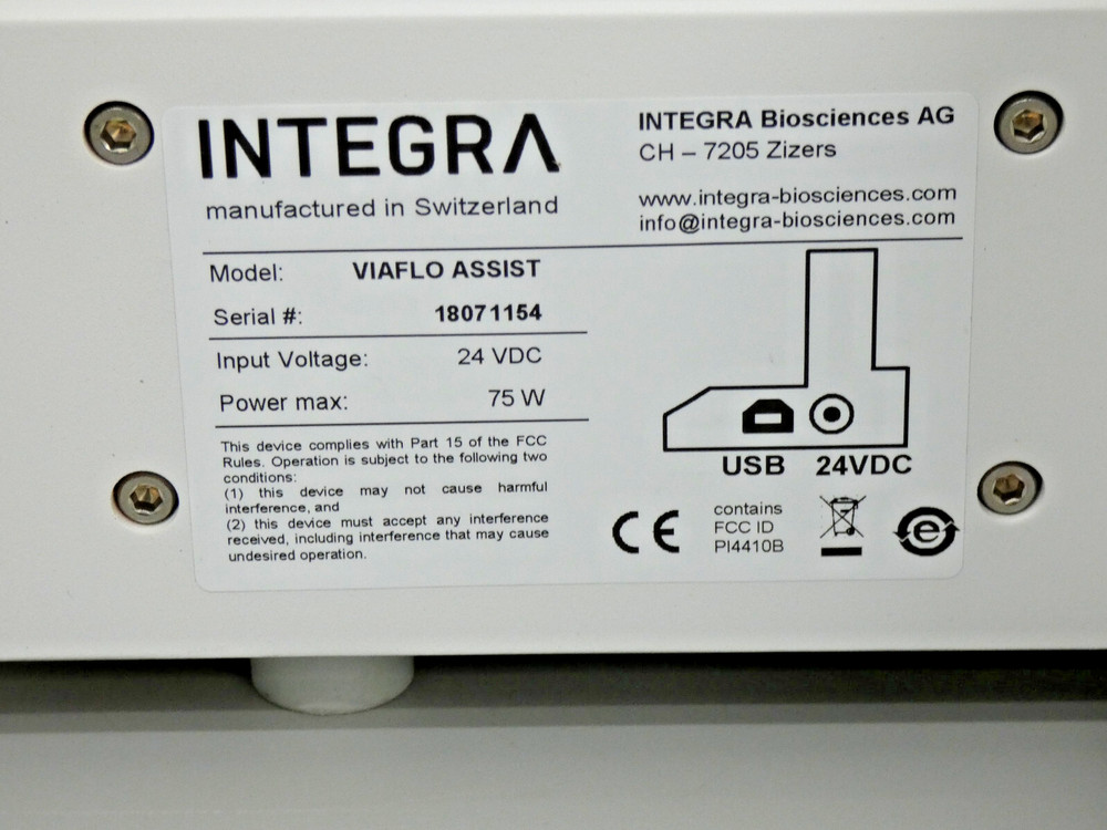 Integra Viaflo Assist Pipetting Robot Base Unit