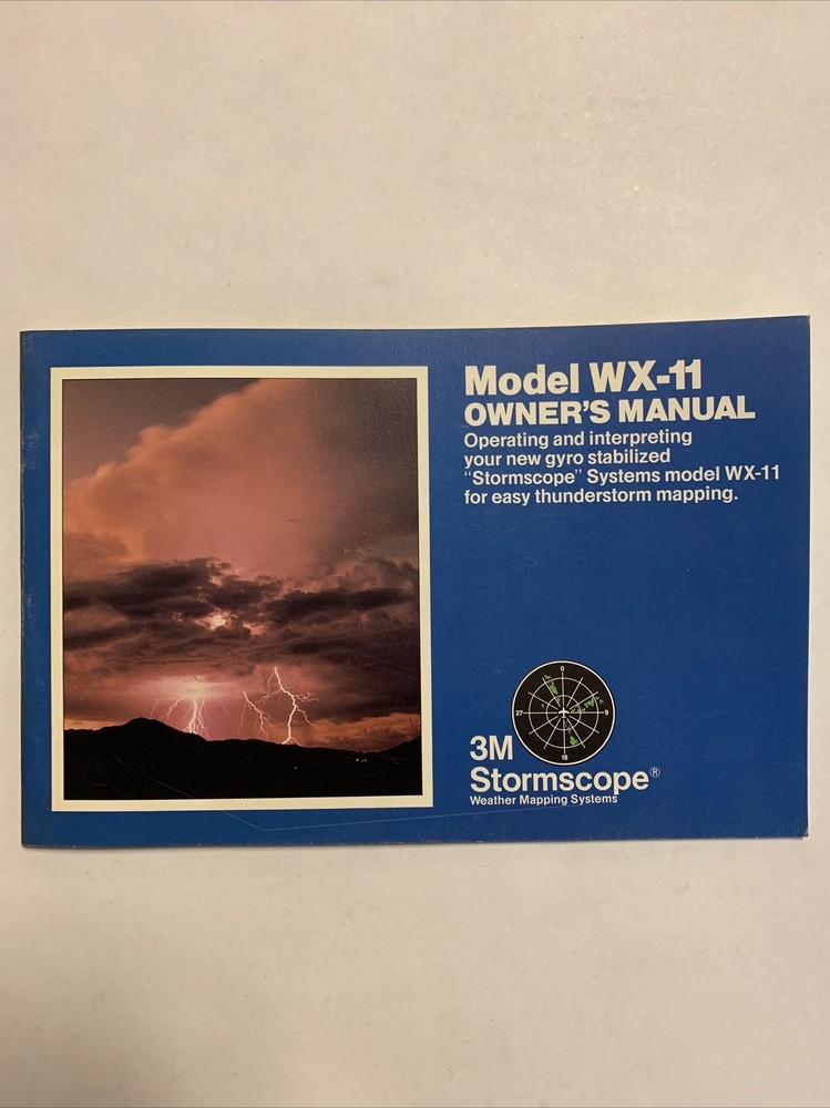 3M Stormscope Model WX-11 Owner's Manual