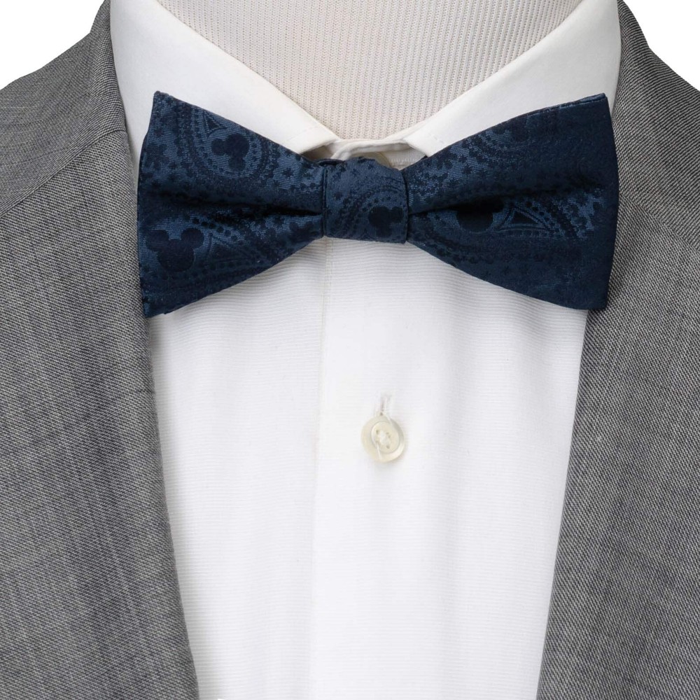 Disney Mickey Mouse Navy Paisley Bow Tie
