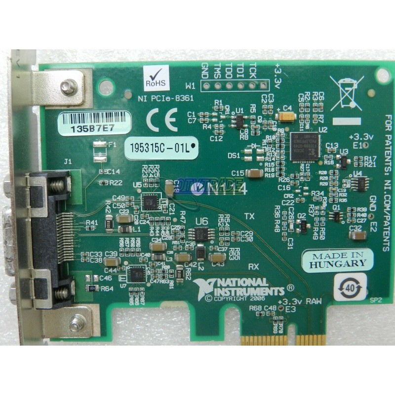 National Instruments NI PCIe-8361 Remote Control Interface Card 779504-01