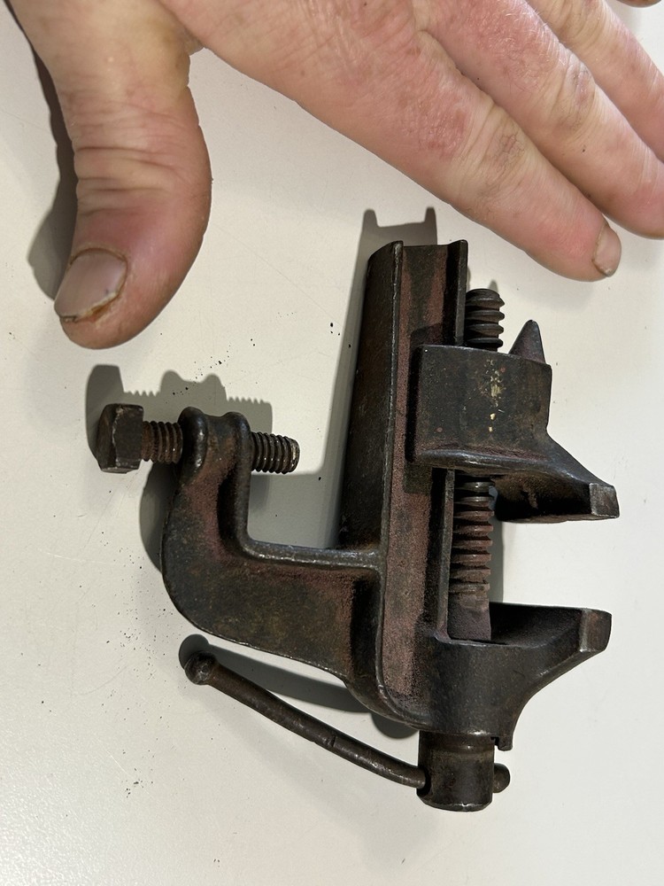 Vintage Mini Clamp On Vice Smooth Operation Used