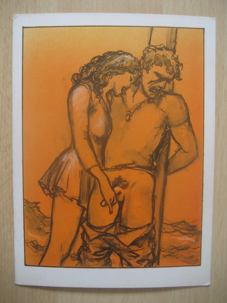 6 Antique Erotic Cards