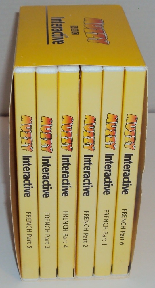 Muzzy BBC French Interactive Language Games & Exercises 6 CD-ROM Box Set Kids