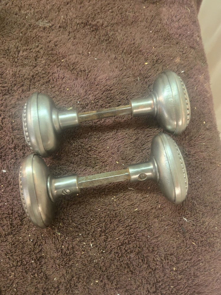 Vintage Metal Door Knobs Polished And Lacquered
