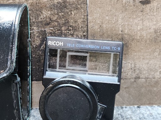 Ricoh Tele Conversion Lens TC 9 w/ Case Retro Camera Setup