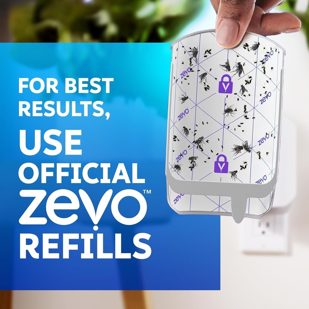 Zevo Flying Insect Indoor Fly Trap Full Size: Easy, Mess-Free Solution