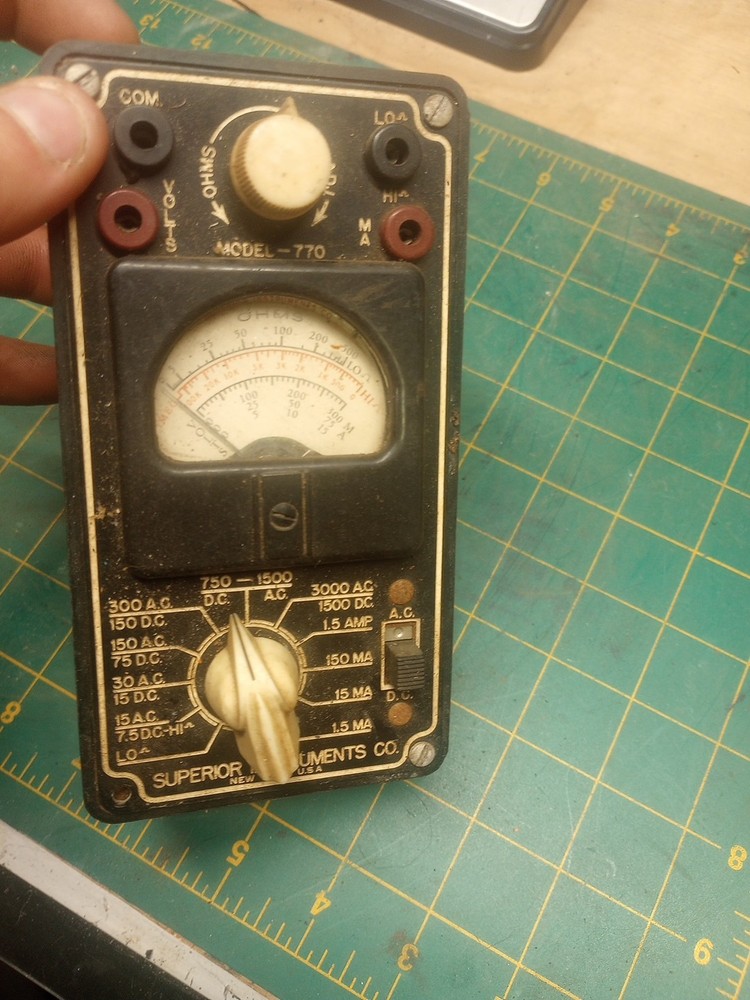 Old Model 770 Meter Superior Instruments