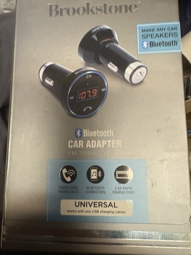 Brookstone Bluetooth Car Adapter - unused in open box