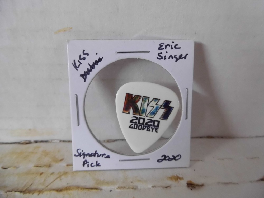 KISS "ERIC SINGER" 2020 SIGNATURE GUITAR PICK~READ DESCRIPTION (#17/4)