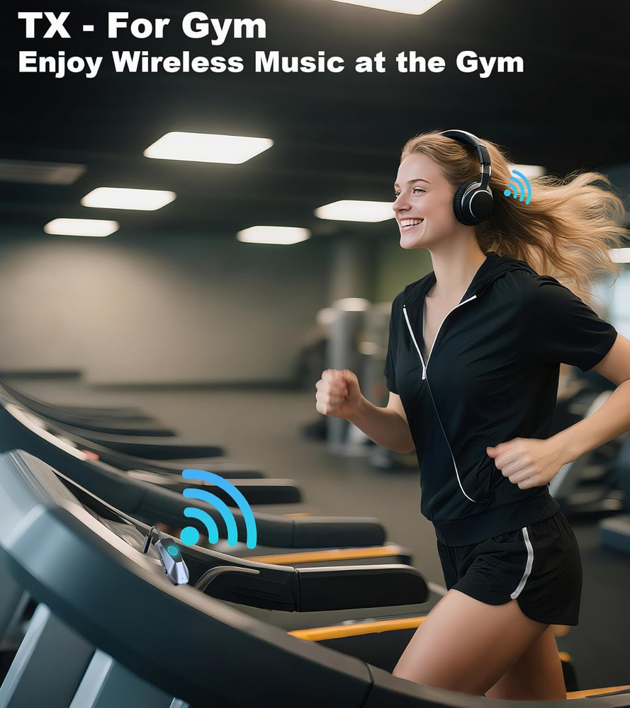 Bluetooth 5.3 Transmitter Receiver, Airplane Bluetooth Adapter for Headphones,