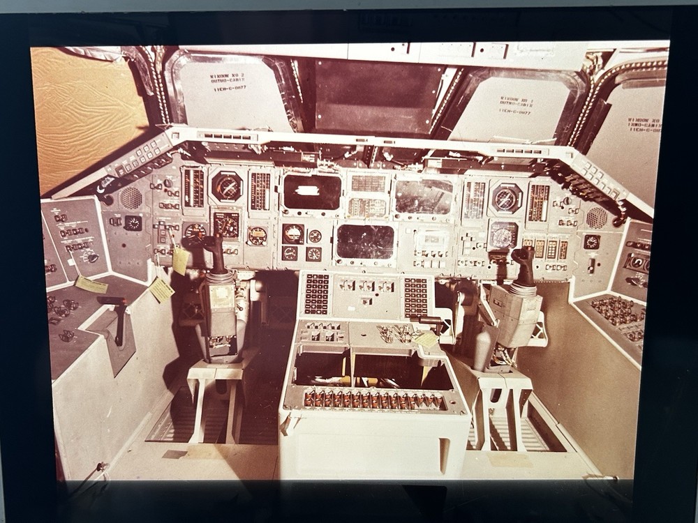 1977 NASA KSC Space Shuttle Orbiter Cockpit Controls Presentation Transparency