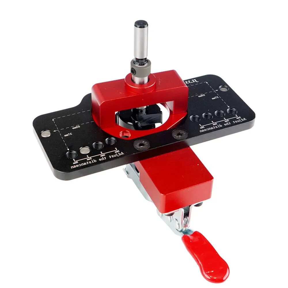 35mm Woodworking Concealed Hinge Jig Door Hinge Hole Drilling Guide Drill Bits