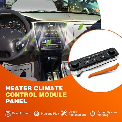 A/C Heater Climate Control Module Compatible with Accord 2001 2002 2.3L L4