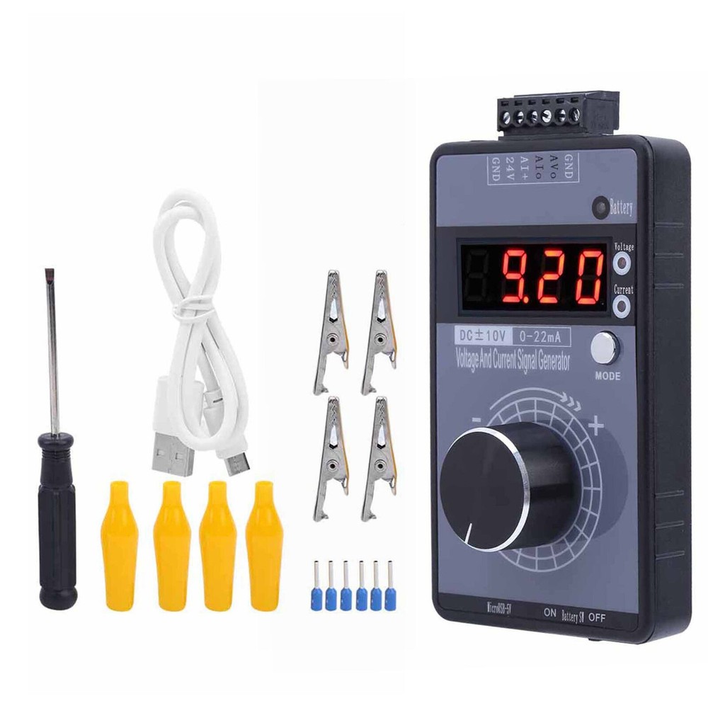 Hand‑Held 0‑10V 0‑22mA Digital Voltage Current Signal Generator Transmitter