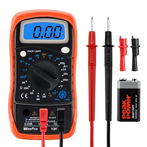 Vpro850L Digital Multimeter DC AC Voltmeter, Ohm Volt Amp Test Meter, Electric
