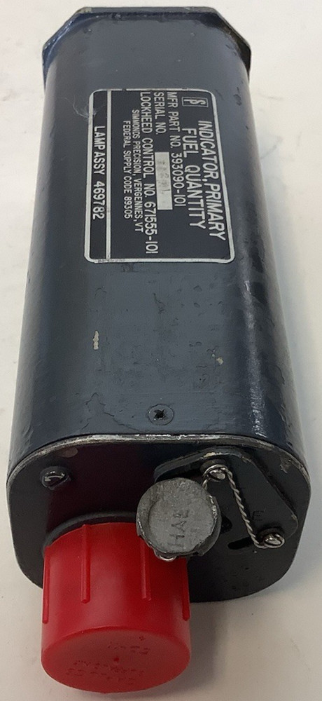Simmonds Precision Primary Fuel Quantity Indicator Gauge 393090-101