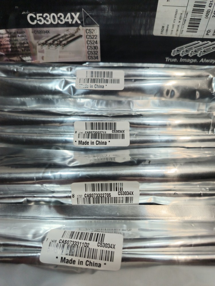 Lexmark Genuine C53034X phtoconductor 4-pack. Sealed. NOS