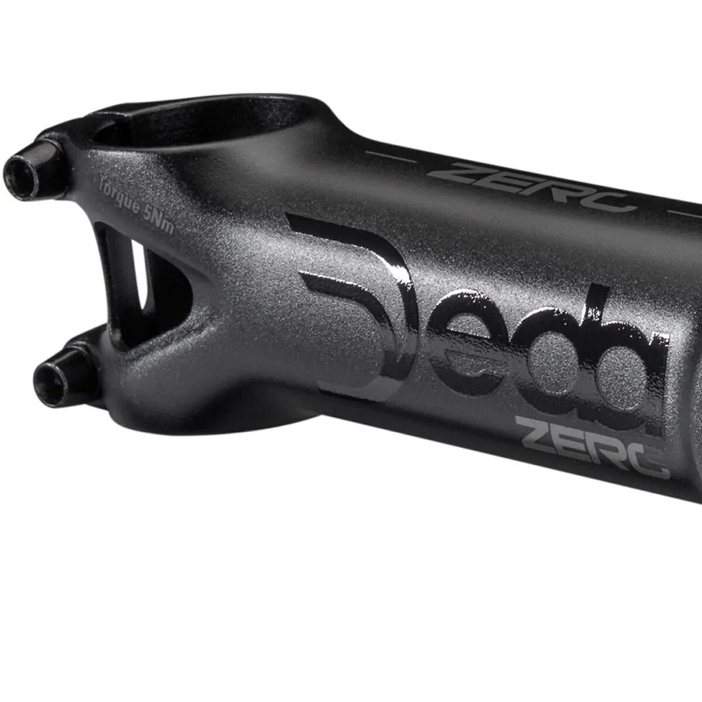 DEDA ELEMENTI Zero2 1-1/8" Black Alloy 82 Degree Stem: Various Lengths