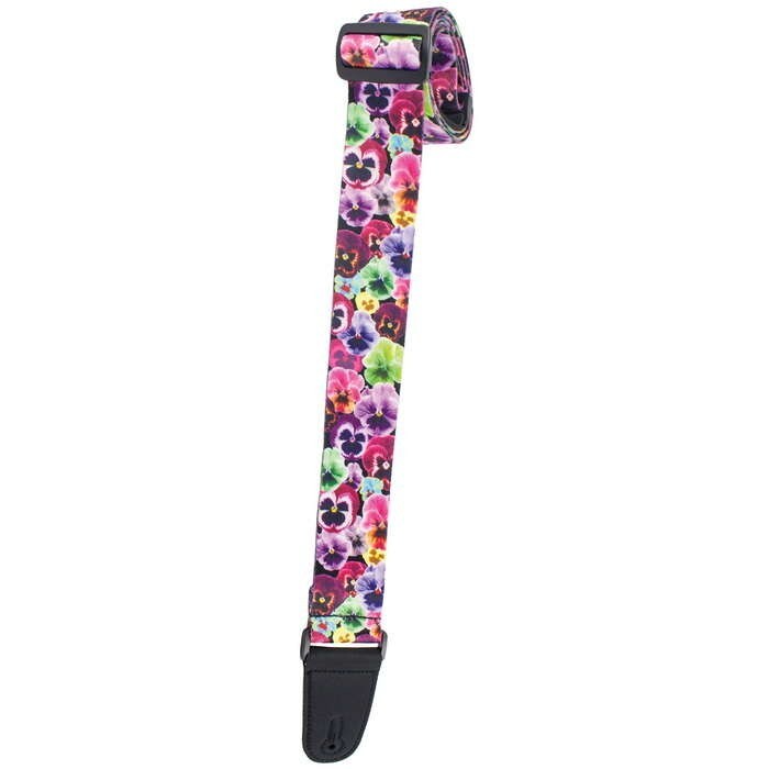 Henry Heller Sublimination Guitar Strap - Lucid Lilac design